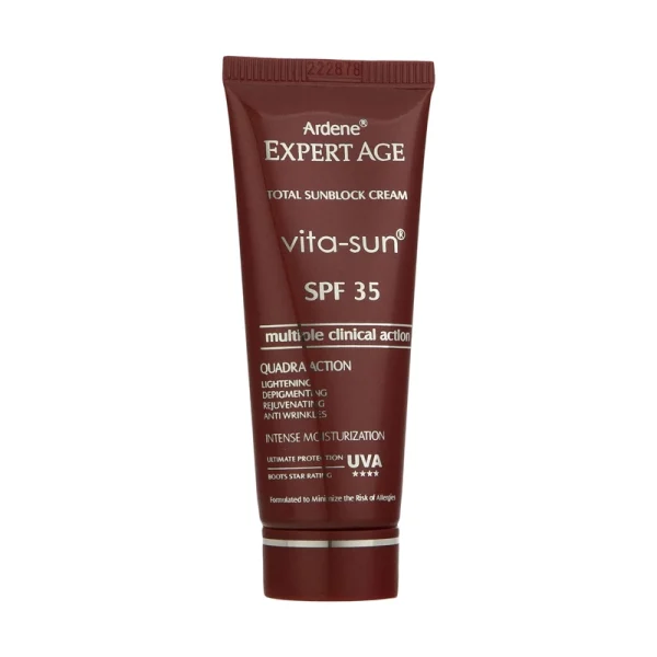 کرم ضد آفتاب روشن کننده، ضد لک، ضد چروک و جوان کننده آردن اکسپرتیج Vita-Sun با SPF35 حجم 40 میلی گرم - تصویر 1