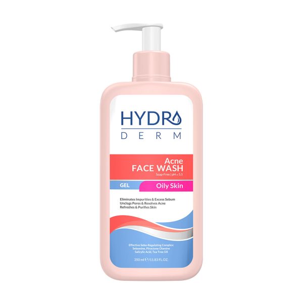 Acne-face-wash ژل شستشوی صورت هیدرودرم مناسب پوست چرب، جوشدار، آکنهای و حساس حجم 350 ملی لیتر - تصویر 1