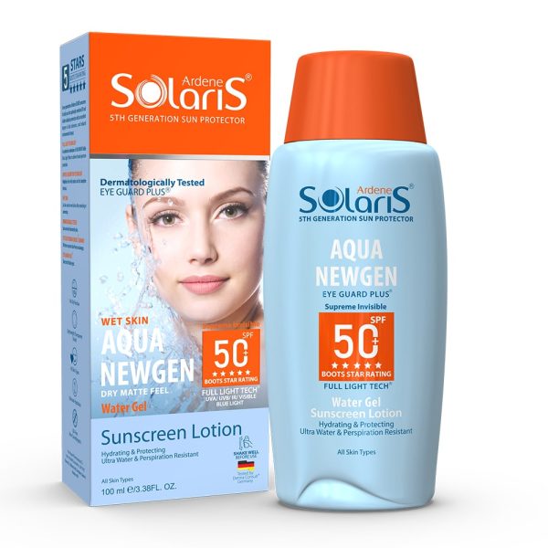 کرم ضد آفتاب آبرسان آردن سولاریس مدل آکوا نیوژن +SPF 50 مناسب انواع پوست حجم 100 میلی لیتر - تصویر 1