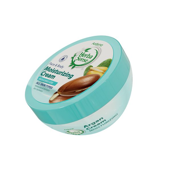 کرم مرطوب کننده دست و صورت و بدن آردن هرباسنس حاوی آرگان و جوانه گندم Argan Cream حجم 150 میلی لیتر - تصویر 1