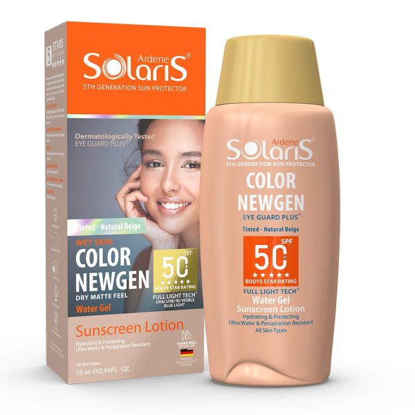 کرم ضد آفتاب رنگی آردن سولاریس مدل کالر نیوژن ( بژ طبیعی ) +SPF 50 مناسب انواع پوست حجم 75 میلی گرم - تصویر 1