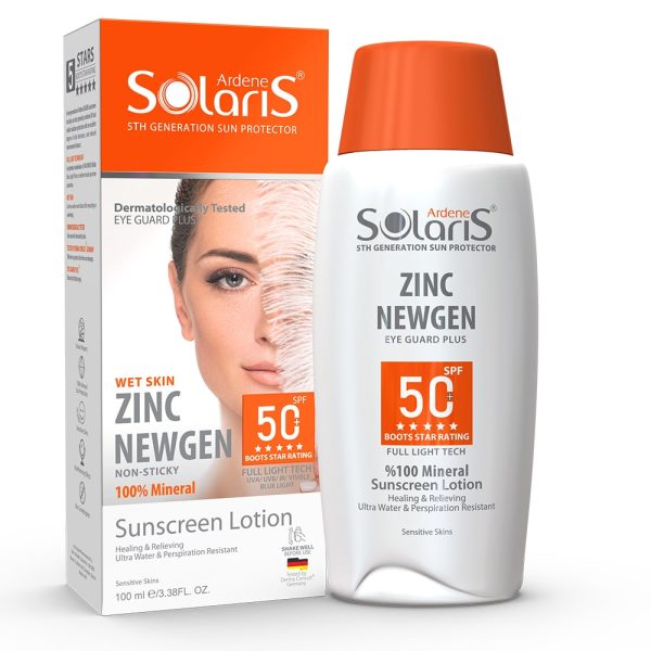 کرم ضد آفتاب فیزیکال آردن سولاریس مدل زینک نیوژن +SPF 50 مناسب برای پوست های حساس و آسیب دیده حجم 100 میلی لیتر - تصویر 1