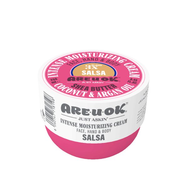 areuok.co-salsa-250 کرم مرطوب کننده قوی مناسب پوست دست، صورت و بدن Salsa آر یو اکی حجم 250 میلی لیتر - تصویر 1