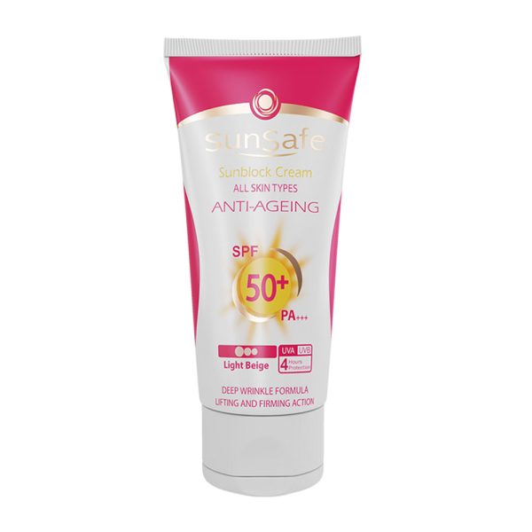 کرم ضد آفتاب ضد چروک +SPF 50 سان سیف مقدار 50 میلی گرم - تصویر 1