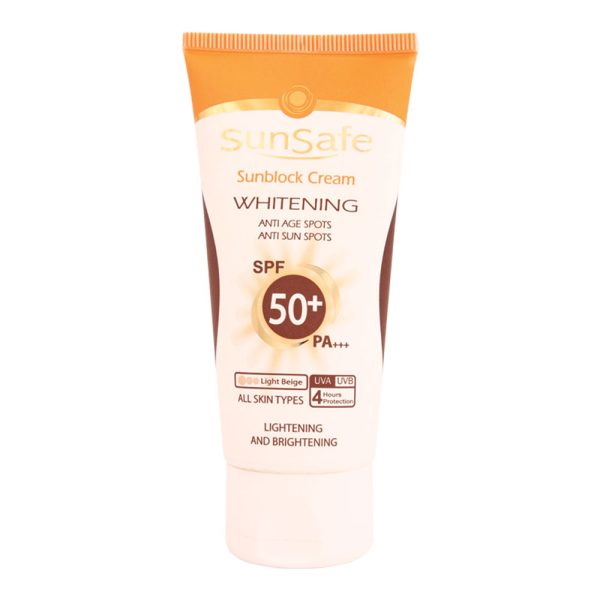 کرم ضد آفتاب روشن كننده +SPF 50 سان سیف مقدار 50 میلی گرم - تصویر 1