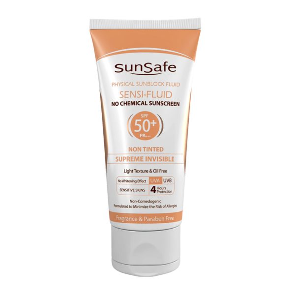 سنسی فلوئید ضد آفتاب پوست حساس +SPF 50 سان سیف مقدار 50 میلی گرم - تصویر 1