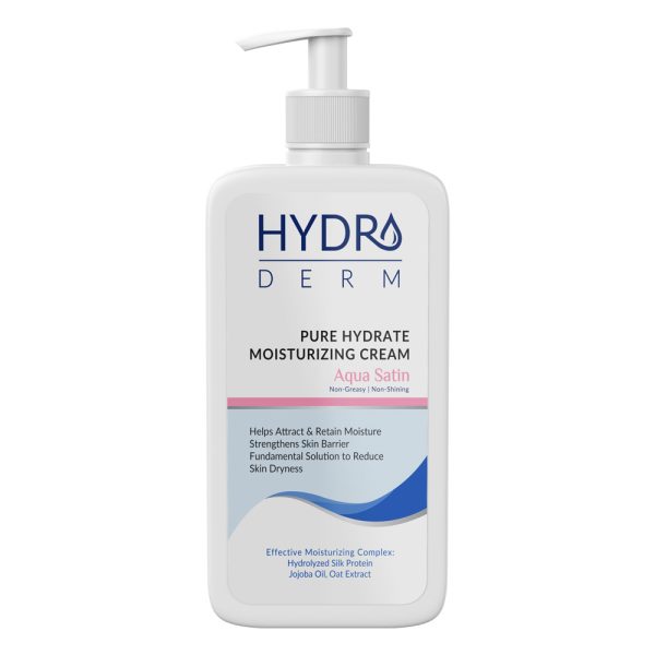 کرم پمپی مرطوب کننده و نرم کننده دست و صورت  مدل  Aqua Satin  حجم 500 میلی لیتر - تصویر 1