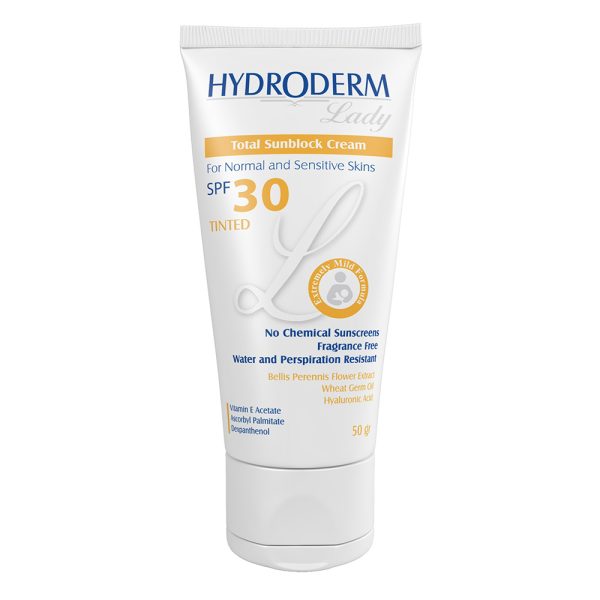 كرم ضد آفتاب SPF30 هیدرودرم لیدی حجم 50 گرم20 - تصویر 1