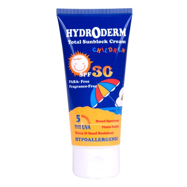 كرم ضد آفتاب کودکان هیدرودرم SPF30 حجم 50 میلی گرم - تصویر 1
