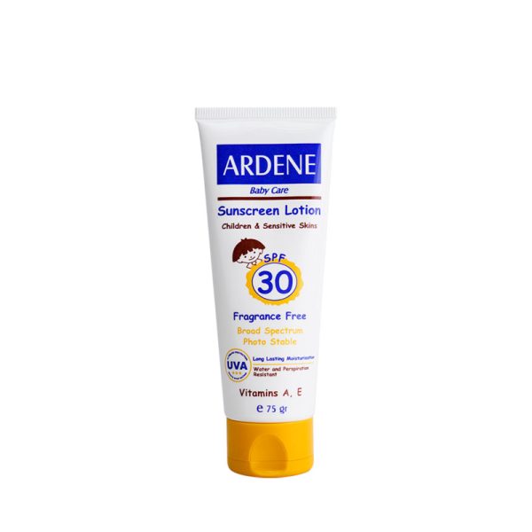 ضدآفتاب-کودک-1 لوسیون ضد آفتاب SPF30 كودک آردن حجم 75 میلی گرم - تصویر 1