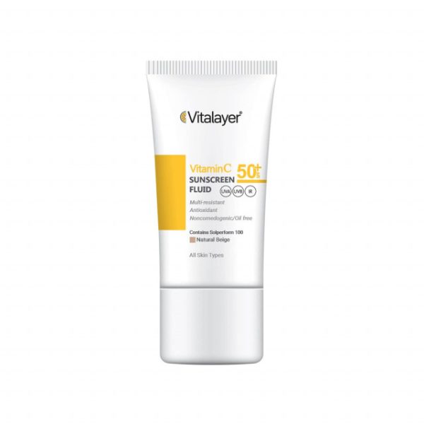 f463d56b613d91a75b0ce8f4fb995d68-single فلوئید ضد آفتاب SPF 50 ویتالیر مدل Vitamin C - بژ طبیعی حجم 50 میلی لیتر - تصویر 1