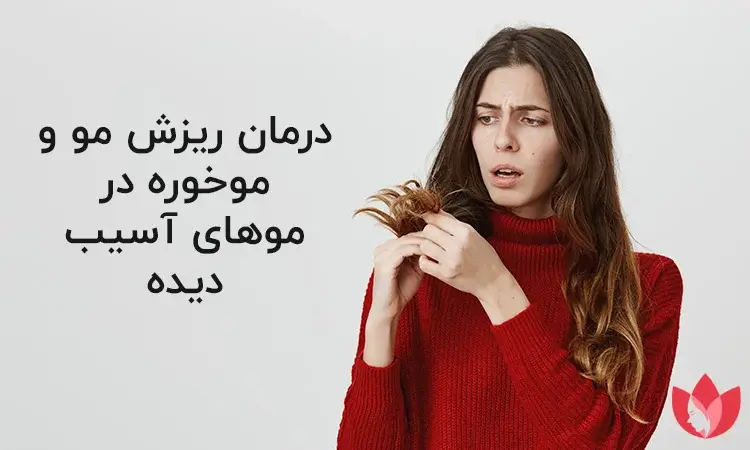 درمان ریزش مو و موخوره در موهای آسیب دیده